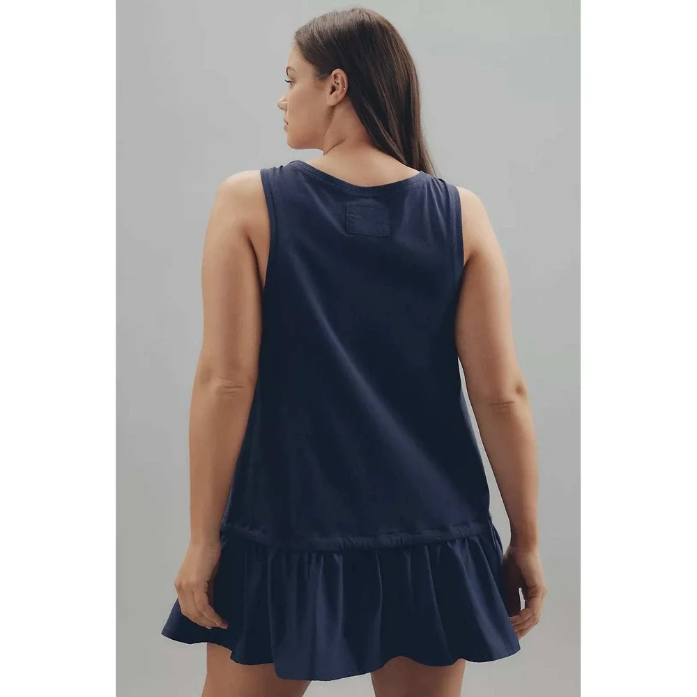 Daily Practice by Anthropologie Lane Line Graphic Mini Dress Navy Blue 95 Sporty